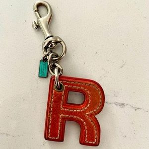 Coach “R” keychain